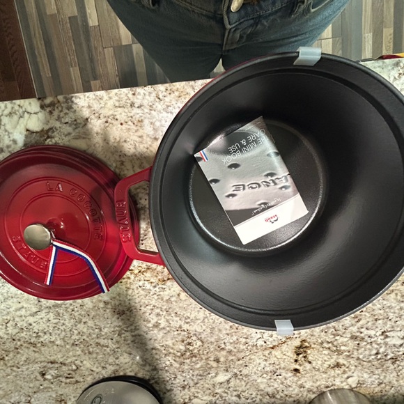 Staub Red Cast Iron Cocotte - Picture 2 of 7